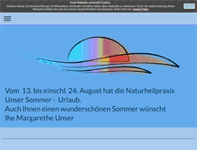 Tablet Screenshot of naturheilpraxis-unser.de